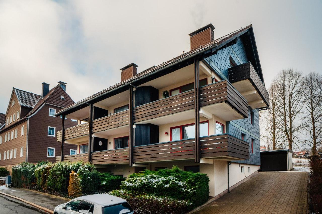 Grosse Wohnung - Kamin - Balkon - Boxspringbett - Skiwiese Braunlage Kültér fotó